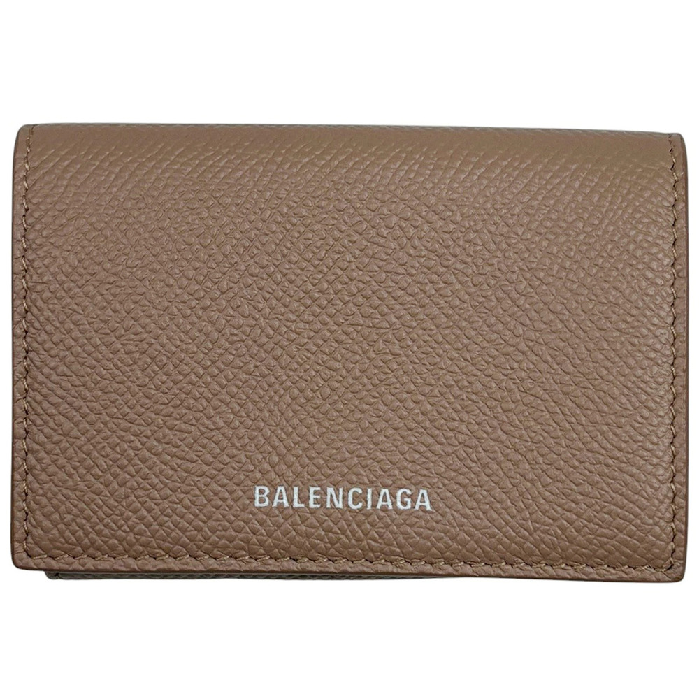 Balenciaga Compact Wallet Tri fold Leather Pink